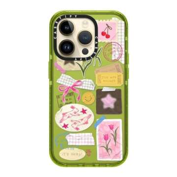 CASETiFY Impact iPhone 14 Pro Case [4X Military Grade Drop Tested / 8.2ft Drop Protection] - You are Stars Collage - Kiwi