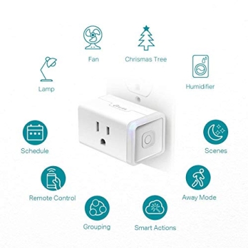 Kasa Smart Plug HS103P3 - Wi-Fi Outlet, Works with Alexa