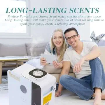 Smart Oil Diffuser- 7,500 Sq FT WiFi Scent Diffusers for Home Long Lasting, Aromatherapy Nebulizing Diffuser Cold Air Technology, Waterless Diffuser with Large 800ml Oil Bottle for SPA, Business