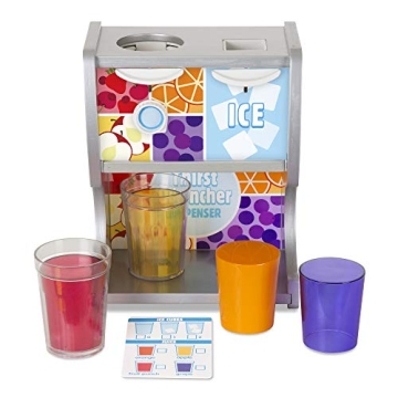 Melissa & Doug Wooden Drink Dispenser - FSC Certified, Fun Pretend Play