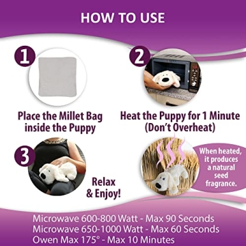 Large Microwavable Stuffed Animal Heating Pad for Comfort