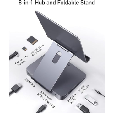 Anker 551 USB-C Hub with Foldable Tablet Stand and HDMI