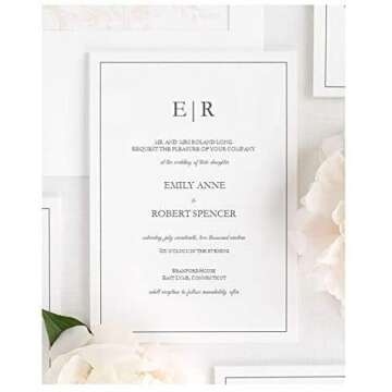 White Thick Paper Cardstock - for Brochure, Invitations, Stationary Printing | 80 lb Card Stock | 8.5 x 11 inch | Heavy Weight Cover Stock (216 GSM) 100 Brightness | 8 1/2 x 11 | 50 Sheets Per Pack