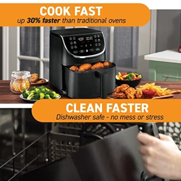 Gourmia Digital Air Fryer Oven 7 Quart Cooking Presets