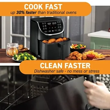 Gourmia Digital Air Fryer Oven 7 Quart Cooking Presets