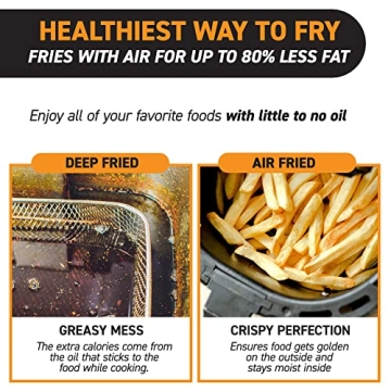 Gourmia Digital Air Fryer Oven 7 Quart Cooking Presets