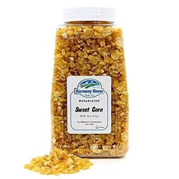 Harmony House Foods Dried Corn, whole (12 oz, Quart Size Jar) for Cooking, Camping, Emergency Supply, and More