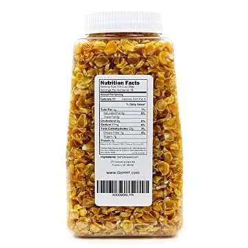 Harmony House Foods Dried Corn, whole (12 oz, Quart Size Jar) for Cooking, Camping, Emergency Supply, and More