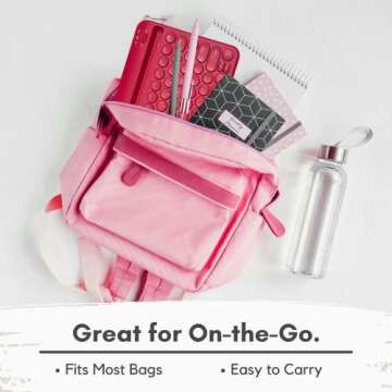 Macally Bluetooth Tablet Keyboard - Multi Device Wireless Keyboard for Phone, iPad Mini/Pro, Android - Rechargeable Small Keyboard with Built in Stand and Quiet Keys