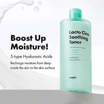 Lacto CICA Soothing Toner for Sensitive Skin 6.76 Fl Oz | pH Balancing Hydrating Toner for Face