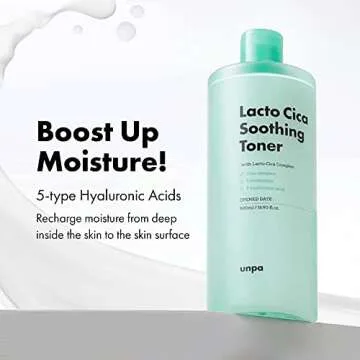 Lacto CICA Soothing Toner for Sensitive Skin 6.76 Fl Oz | pH Balancing Hydrating Toner for Face