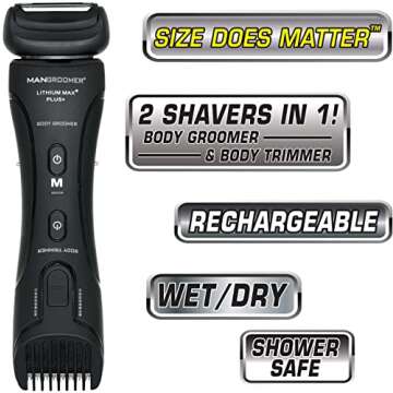 MANGROOMER Lithium Max Plus: Dual Grooming Tool for Men