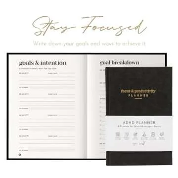 ADHD Planner for Adults: Focus Planner For Productivity - A planner for Neurodivergent Brains - Organization, Goal-Setting, and Time Management - Gift for Men and Women with ADHD