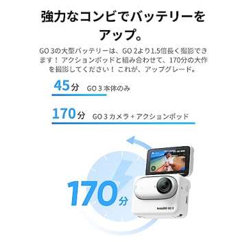 Insta360 GO 3 64GB – Vlogging Camera for Creators, Vloggers, Mini Action Camera with Flip Touchscreen, Light and Portable, Hands-Free POV, Mount Anywhere, Stabilization, Remote Preview, Waterproof