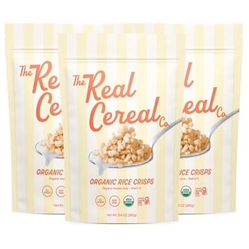 The Real Cereal Company Organic Brown Rice Crisps 3-Pack