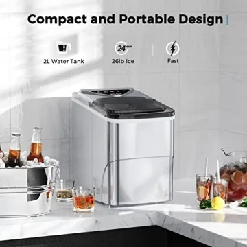 Self-Cleaning Ice Maker,  Portable Electric Ice Maker Machine for Home and RV