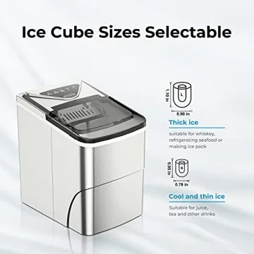 Portable Self-Cleaning Ice Maker, 9 Ice Cubes in 6 Mins