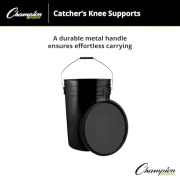 Champion Sports 6 Gallon Ball Bucket with Padded Lid - Durable and Practical