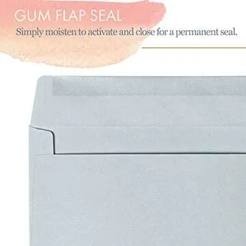 A4 Envelopes - 48-Pack Colored Envelopes for Invitations, Pastel Colored, 4 1/4 x 6 1/4 Inches, 6 Muted Pastel Colors