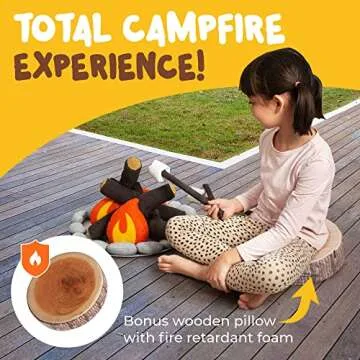 Pretend Campfire Set - Safe & Fun Kids Campfire Toy
