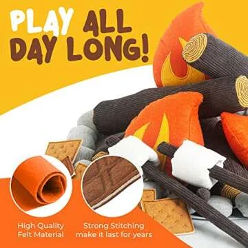 Pretend Campfire Set - Safe & Fun Kids Campfire Toy