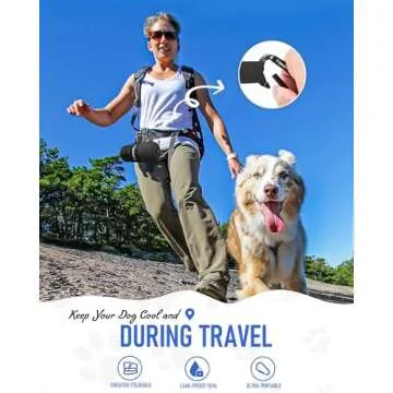 Lesotc Dog Water Bottle, Portable Dog Water Dispenser, Leak Proof Dog Travel Water Bottle, Squeeze Pet Water Bottle for Walking On The Go, Dog Hiking Accessories for Outdoor, Hiking, Travel