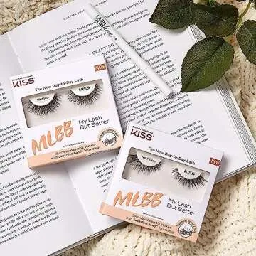 KISS MLBB My Lash But Better False Eyelashes, Everyday Wearable Volume with Superfine Band Technology, Easy To Apply, Reusable, Cruelty-Free, Contact Lens Friendly, Style 'Blessed', 1 Pair Fake Eyelashes Blessed 1 Pair (Pack of 1)