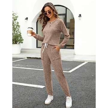 Trendy WIHOLL Women's Lounge Sets - Comfortable 2 Piece