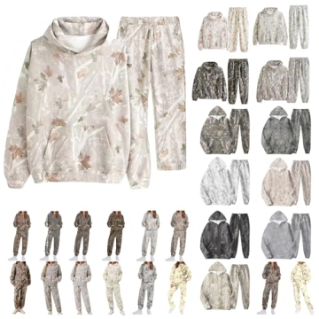 Suhorseful Camo Womens Hoodies and Sweatpants Outfit