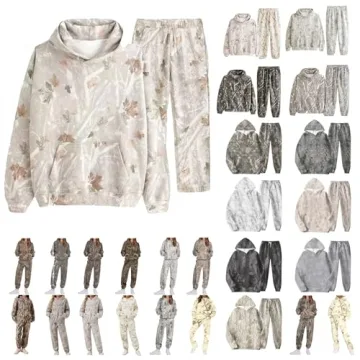 Suhorseful Camo Womens Hoodies and Sweatpants Outfit
