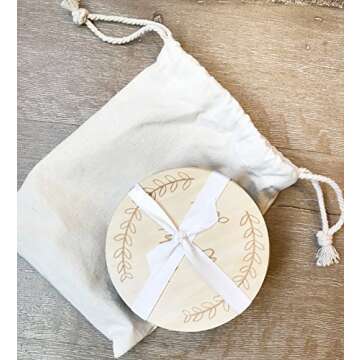 Eco-Friendly Wood Baby Milestone Cards Set of 14