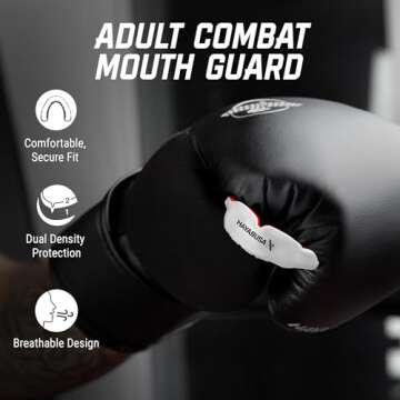 Hayabusa Combat Sports Mouth Guard - Secure Fit for Kids and Adults
