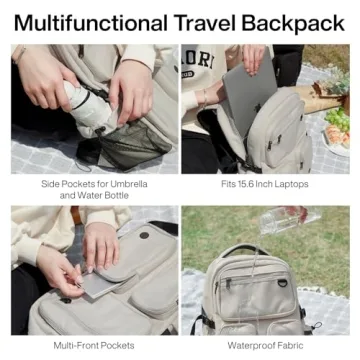 Mixi Lightweight Travel Laptop Backpack for Men and Women