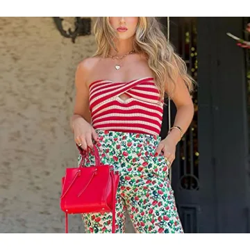 Chic MISSACTIVER Crisscross Knitted Crop Top