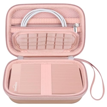 Canboc Hard Case for Ultra Slim External Hard Drives in Rose Gold