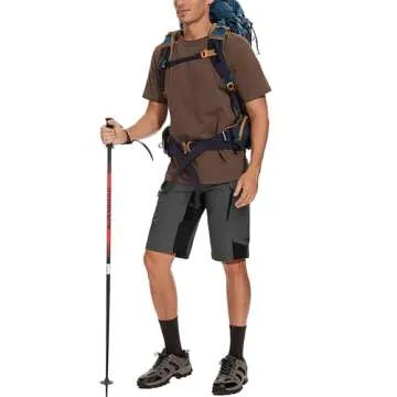 XKTTAC Men's Outdoor Quick Dry Lightweight Stretch Cargo Shorts for Hiking, Tactical, Casual, Fishing, Golf, Camping, Travel with 6 Pockets (Dark Grey, XX-Large)