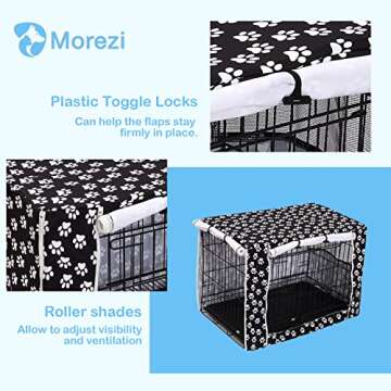Durable Dog Crate Cover for Indoor Outdoor Use - XXLarge