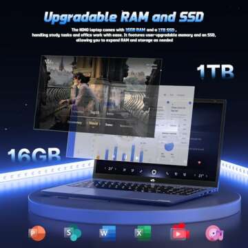 NIMO 15.6" FHD Laptop - 16GB RAM & 1TB SSD Power