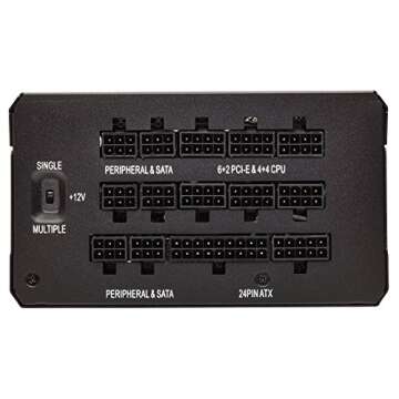 Corsair HX Series, HX1200, 1200 Watt, Fully Modular Power Supply, 80+ Platinum Certified, Model Number: CP-9020140-NA