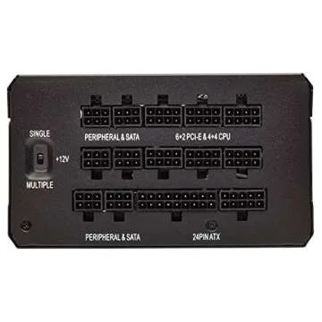 Corsair HX Series, HX1200, 1200 Watt, Fully Modular Power Supply, 80+ Platinum Certified, Model Number: CP-9020140-NA