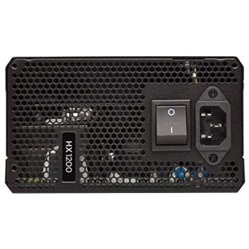 Corsair HX Series, HX1200, 1200 Watt, Fully Modular Power Supply, 80+ Platinum Certified, Model Number: CP-9020140-NA