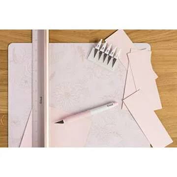 Cricut Self Healing Cutting Mat - Cricut Mat for use with Cricut TrueControl Knife, Rotary Cutter, Craft Knife, Xacto Knife - 12" x 12", Decorative, 2X Healing, Extra-Thick Cricut Cutting Mat, Rose