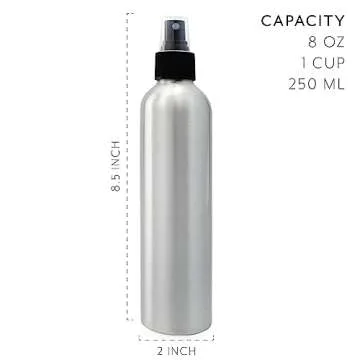 Cornucopia 8oz Aluminum Spray Bottles - 4-Pack