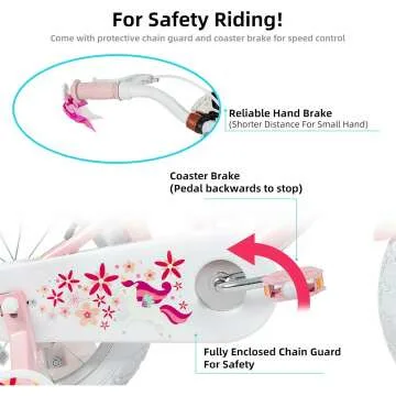 Unicorn Girls Bike: Perfect for Kids Ages 2-9