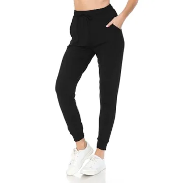 Leggings Depot Women's Jogger Pants with Pockets and Comfort