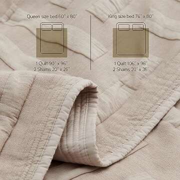 Double Stitch Cotton Quilt Set for Year-Round Comfort