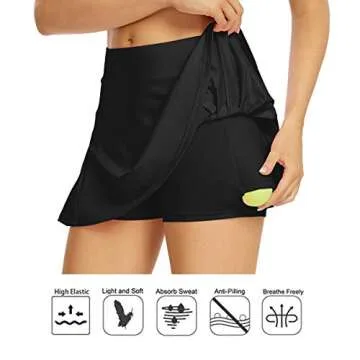 Toumett Women's Tennis Skirt - Lightweight & Stylish