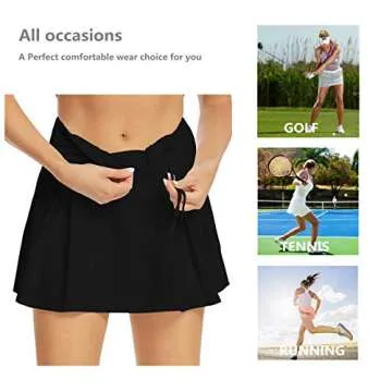 Toumett Women's Tennis Skirt - Lightweight & Stylish