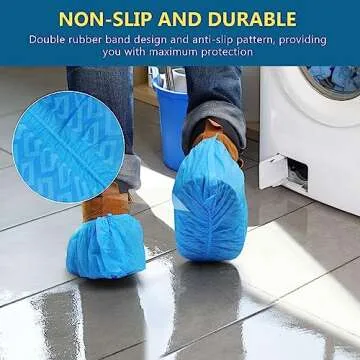Squish Disposable Non-Slip Shoe Covers for All Sizes