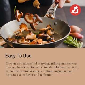 De Buyer MINERAL B Pro 11" Carbon Steel Fry Pan